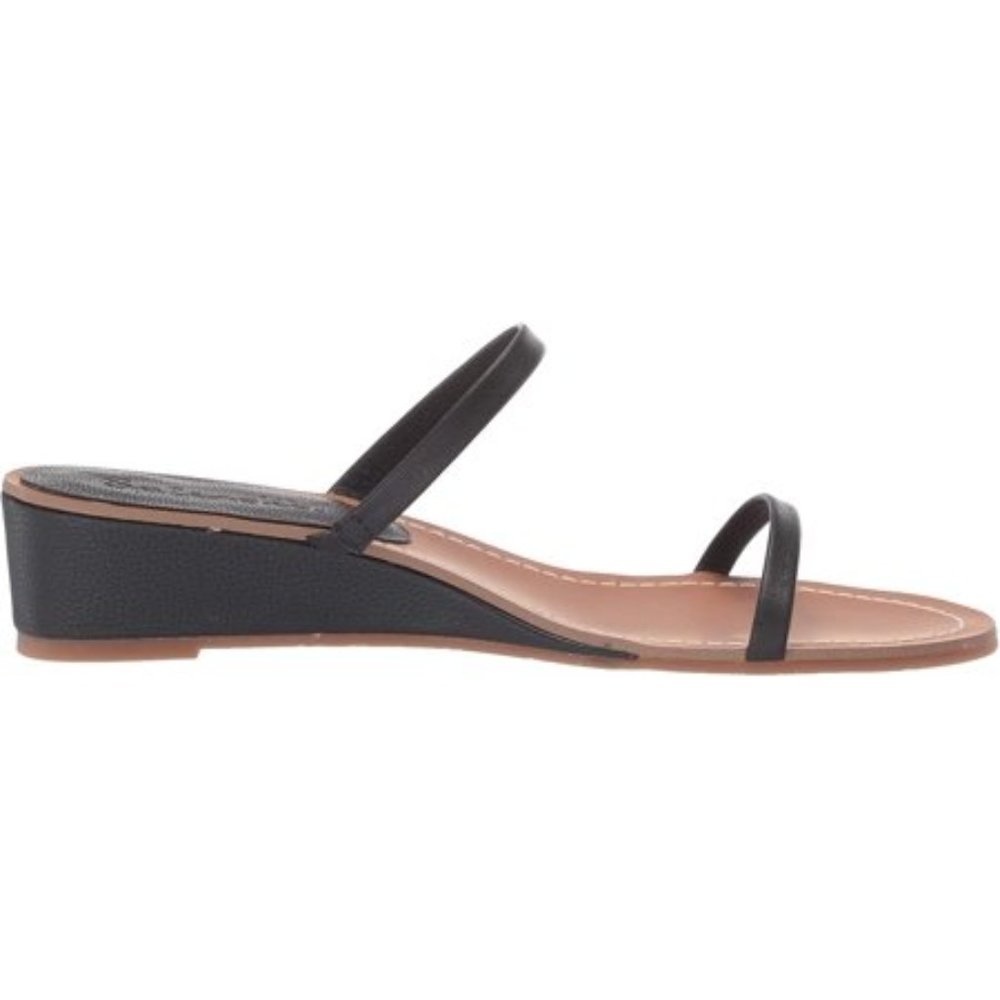 Splendid Melanie LL2126 BLKLEA Black Leather Size 9.5 Women's Sandals